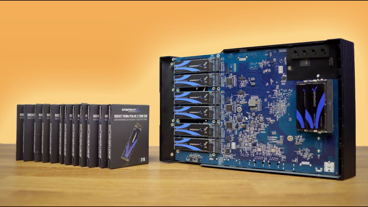 24 TB SSD Asustor FLASHSTOR 12 PRO | NAS NVME 10 Gigabit | FS6712X