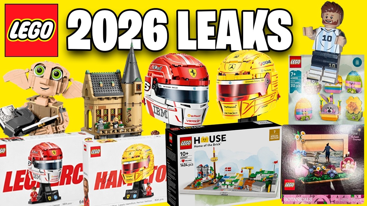 INSANE NEW LEGO LEAKS! F1 Helmets, Harry Potter, Botanicals GWP, Minifigures & More!