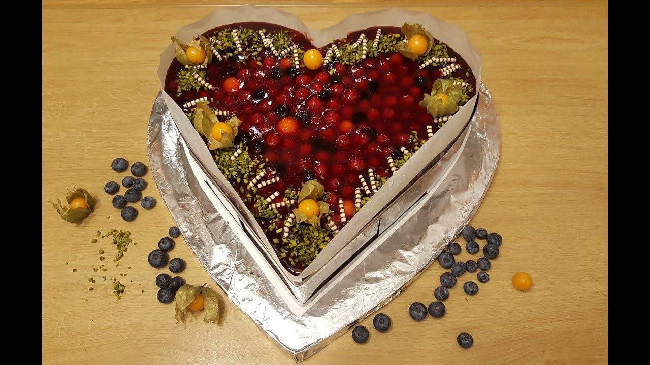 Beeren-Herztorte / Himbeertorte