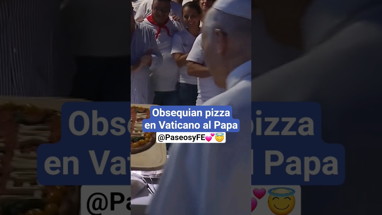 Sorpresa para el Papa: &iexcl;Pizza en Vaticano! 😅💕 #papa #tierno #vaticano 😇