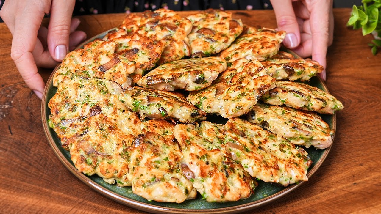 Невероятно вкусный секрет куриной грудки раскрыт! Курица с грибами!
