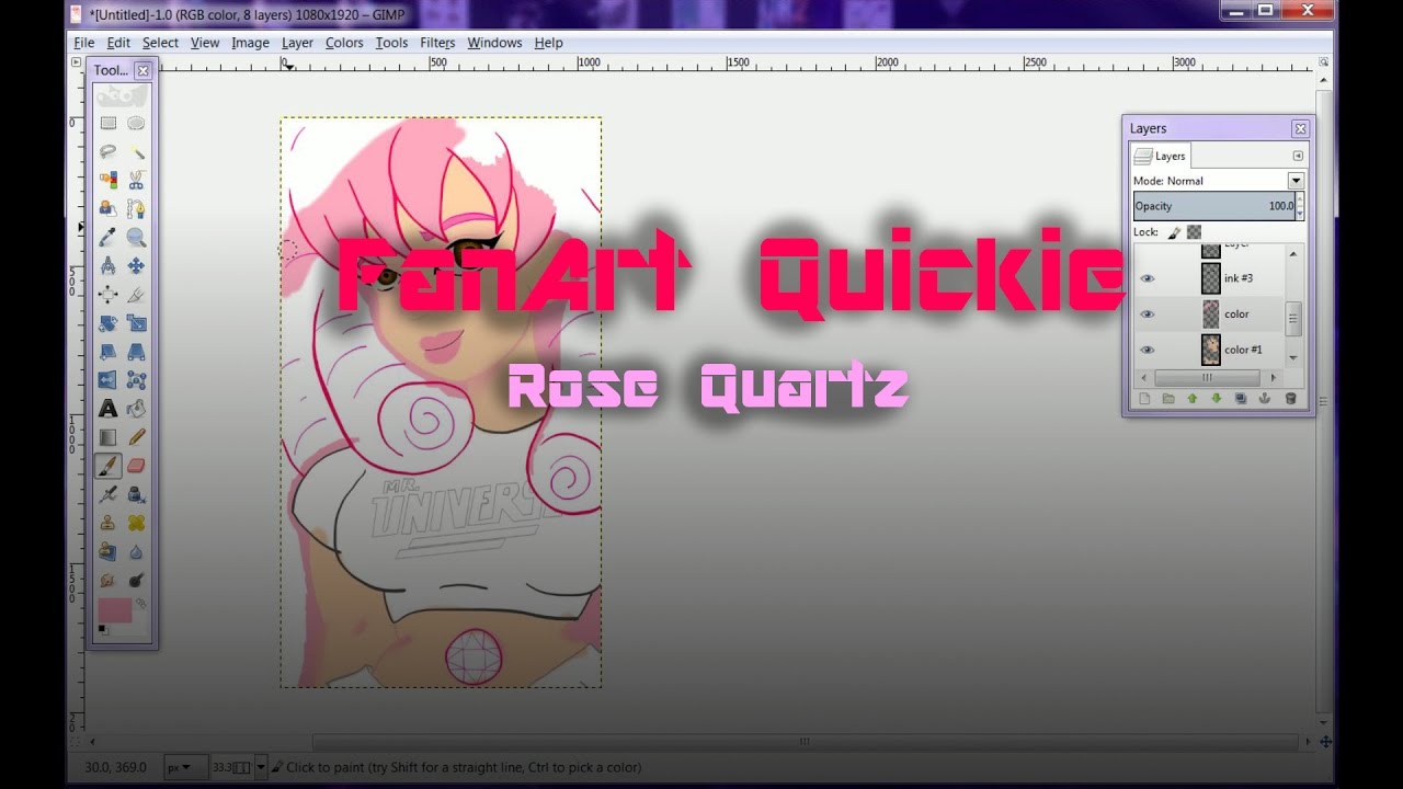 Fan Art Quickie: Rose Quartz