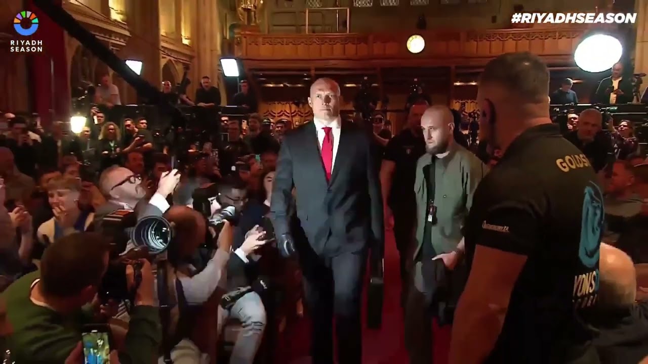 Usyk Enters as Agent 47 to Stun Fury at Press Conference