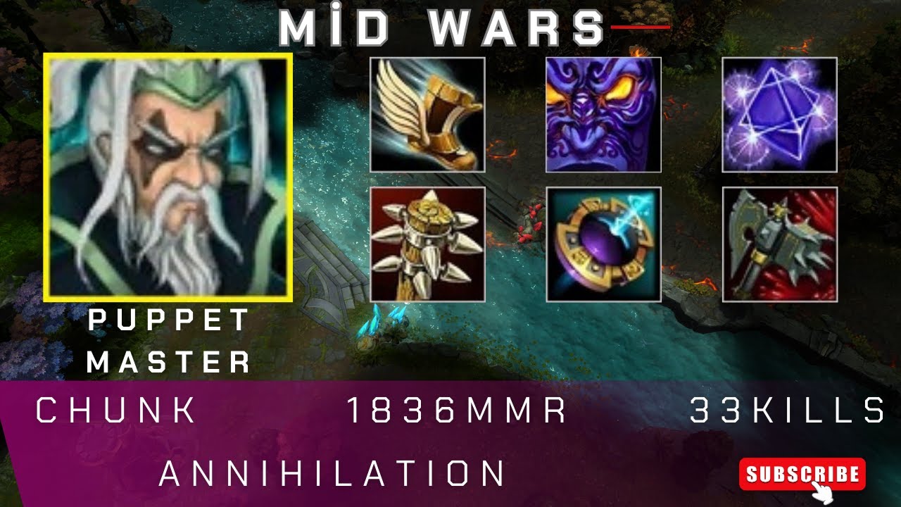 HoN | Mid Wars | Puppet Master | ChunK | 1836 MMR