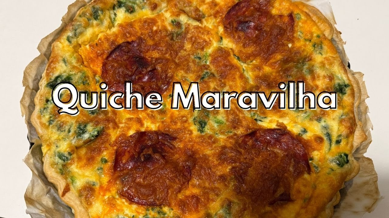 QUICHE MARAVILHA!😋  Feita com aquilo que tiver no frigorifico