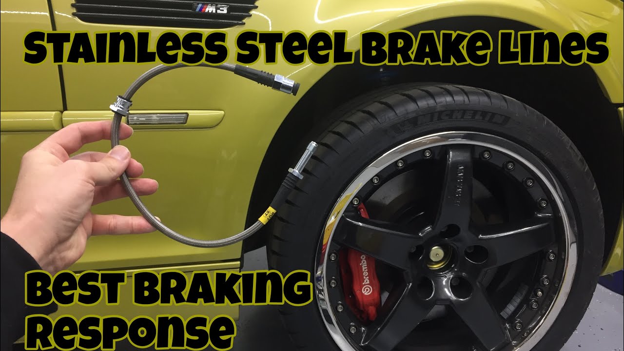 How to: Install Stainless Steel Brake lines for improved brake response! BMW E46 M3 They're worth it
