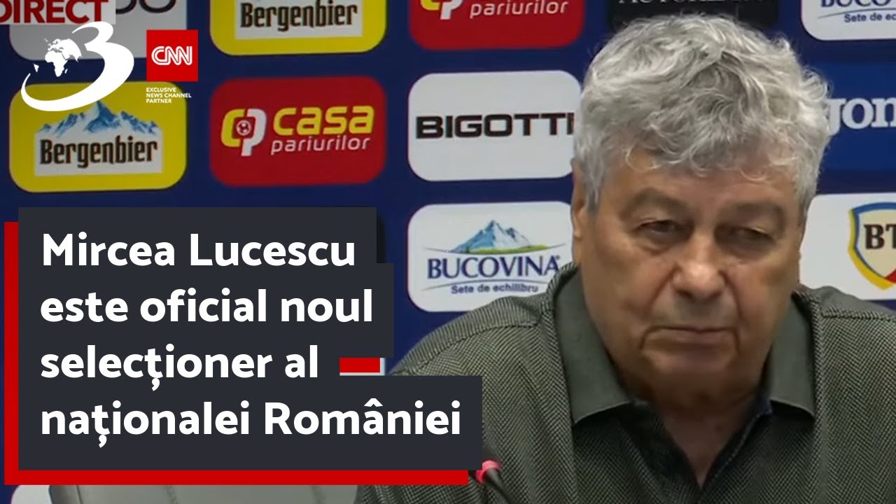 Mircea Lucescu este oficial noul selecționer al naționalei României