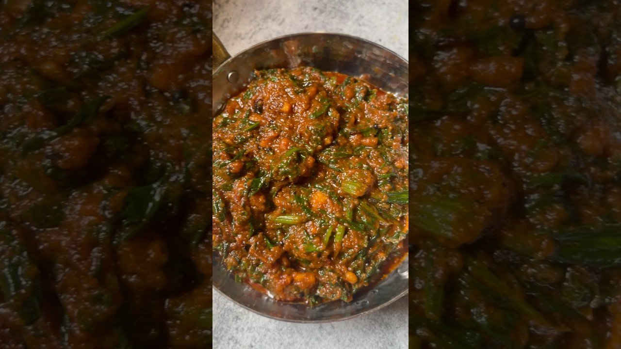 Palakura Ullikaram / Simple Spinach fry 🌿 #shortsvideo