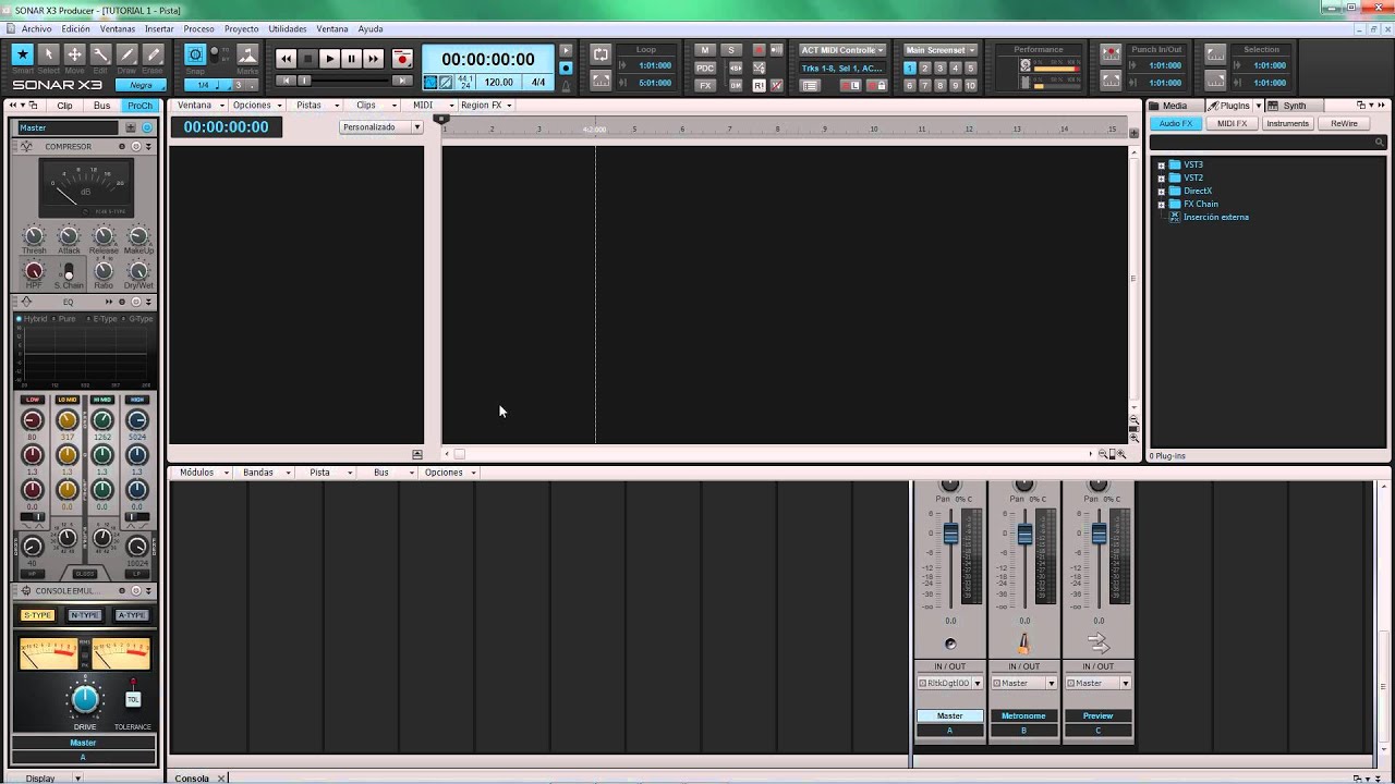 Como Configurar SONAR X3 Antes De Grabar (HD)