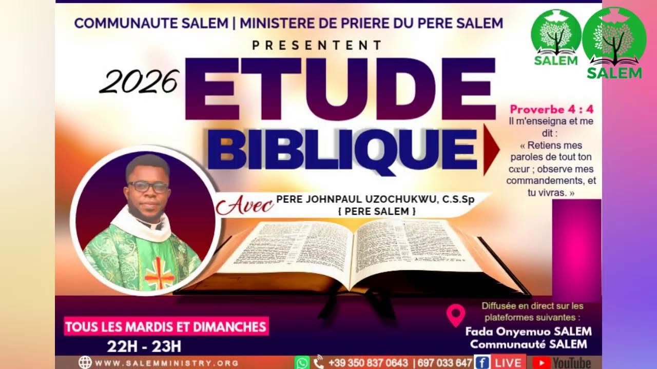 03.03.26 _ 7è Études Bibliques 2026 | ESSENTIELS 4 | Père SALEM