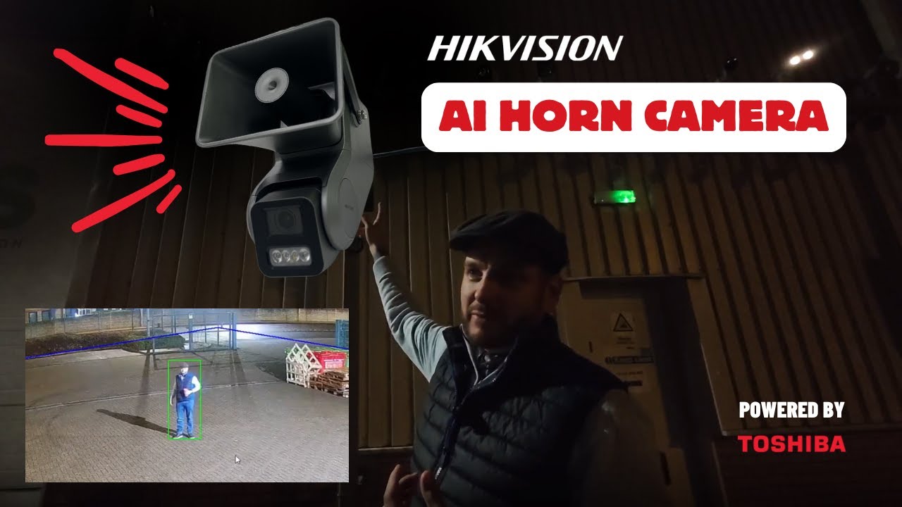 Новая камера Hikvision AI Horn | 4-мегапиксельное активное средство сдерживания с динамиком мощно...
