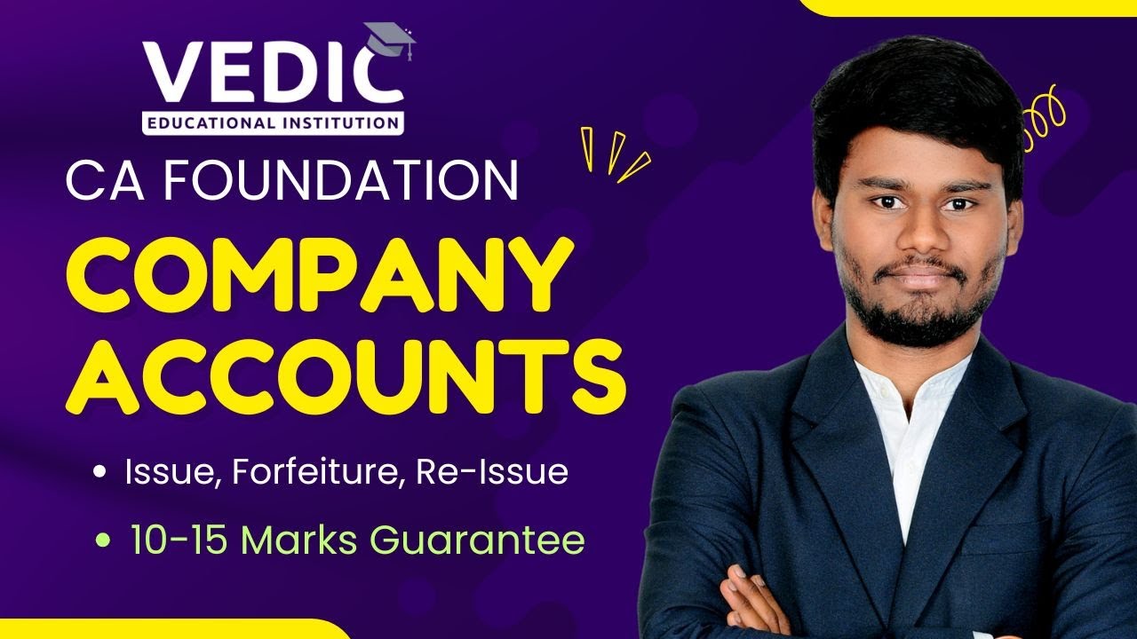 Company Accounts EO Revision CA Foundation Jan' 26 Exams