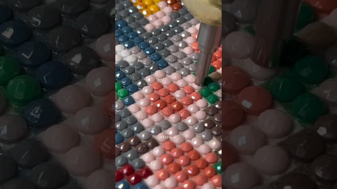 Refilling #satisfying #diamondartgift #unboxing #diamondpainting #gifts #art #relaxing #asmr