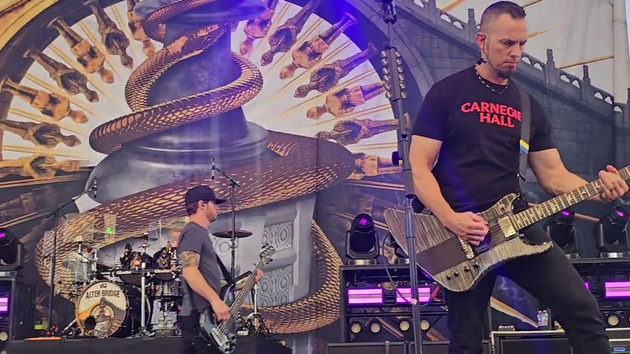 Alter Bridge Sound check Sin after sin Jacobs Pavilion Cleveland Ohio