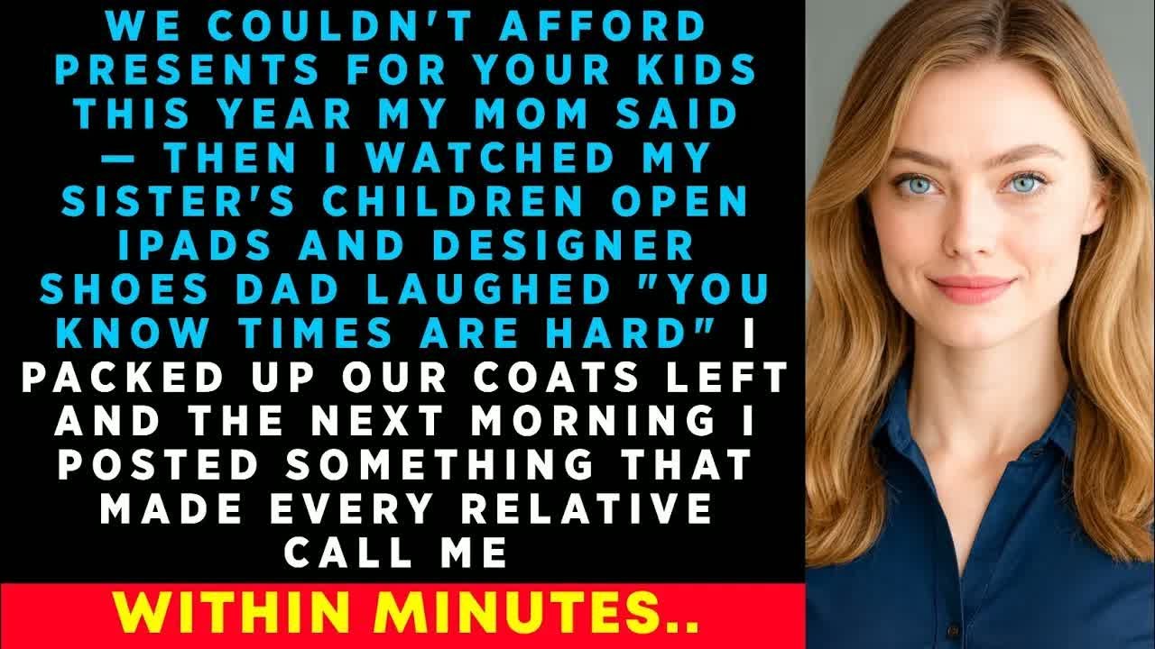 We Couldn't Afford PRESENTS For Your KIDS This YEAR ＂My DAD Said—Then I Watched My SISTER'S