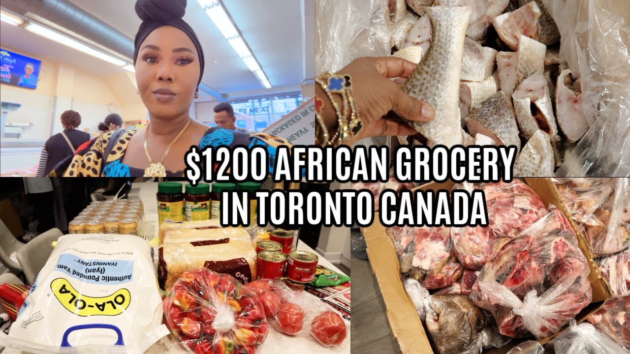 SHOP WITH ME AFRICAN FOOD GROCERY IN CANADA WITH RECEIPT *EXPENSIVE*