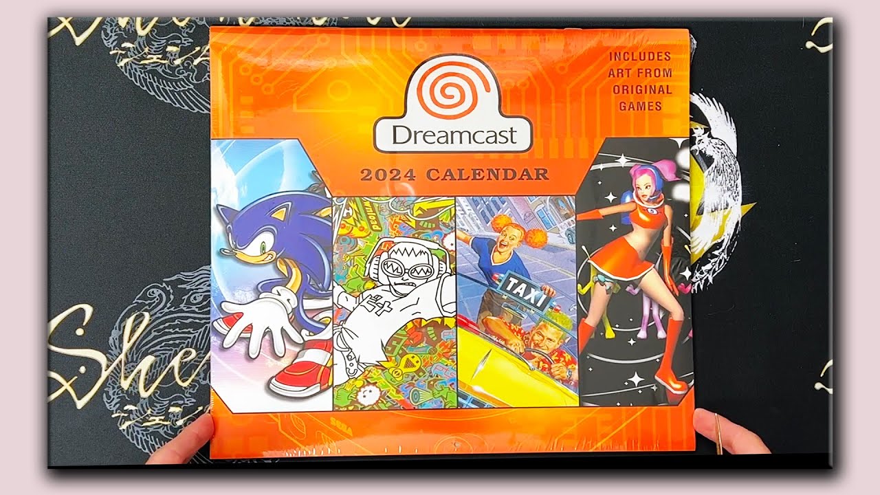SEGA Dreamcast Calendar 2024 Unboxing - SHENMUE!