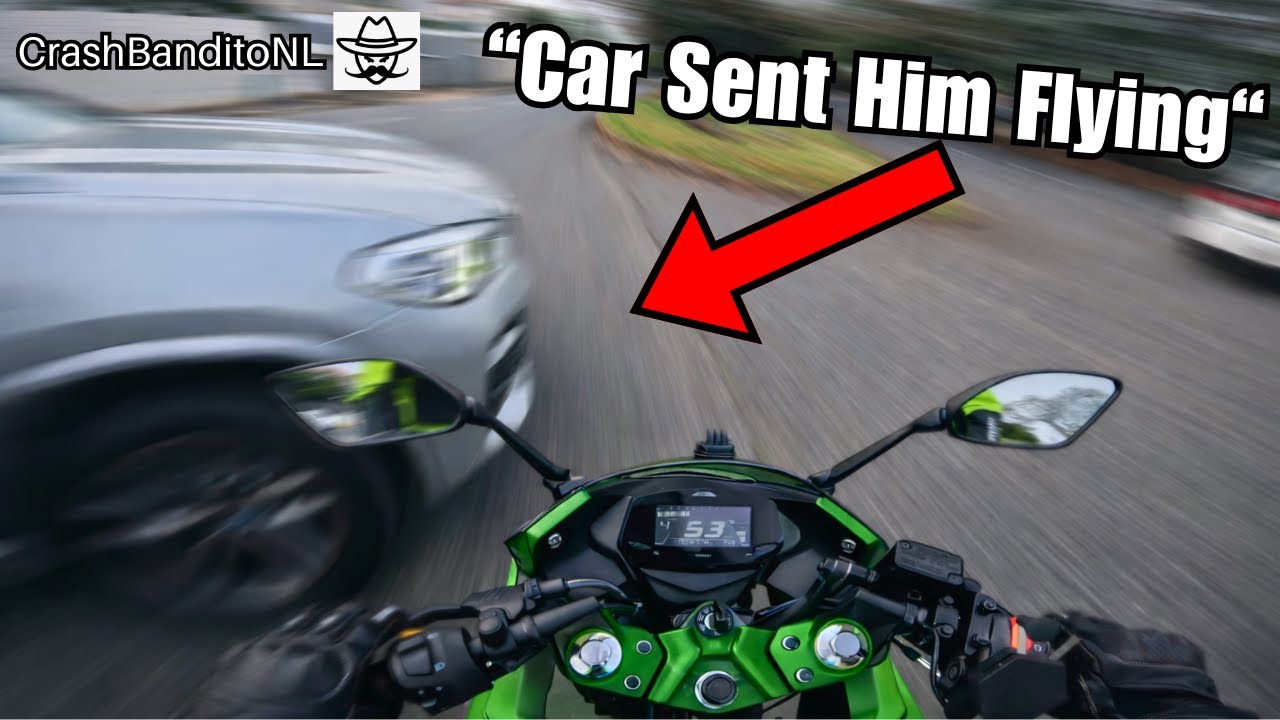 Безумные мотоциклетные аварии, запечатленные на GoPro &ndash; Crazy Impact! | CrashBanditoNL
