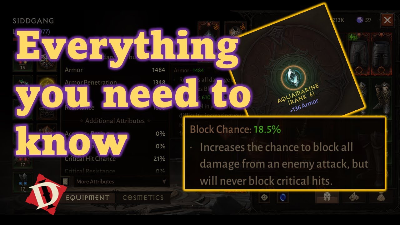 Armor and Block Chance fully explained | Diablo Immortal