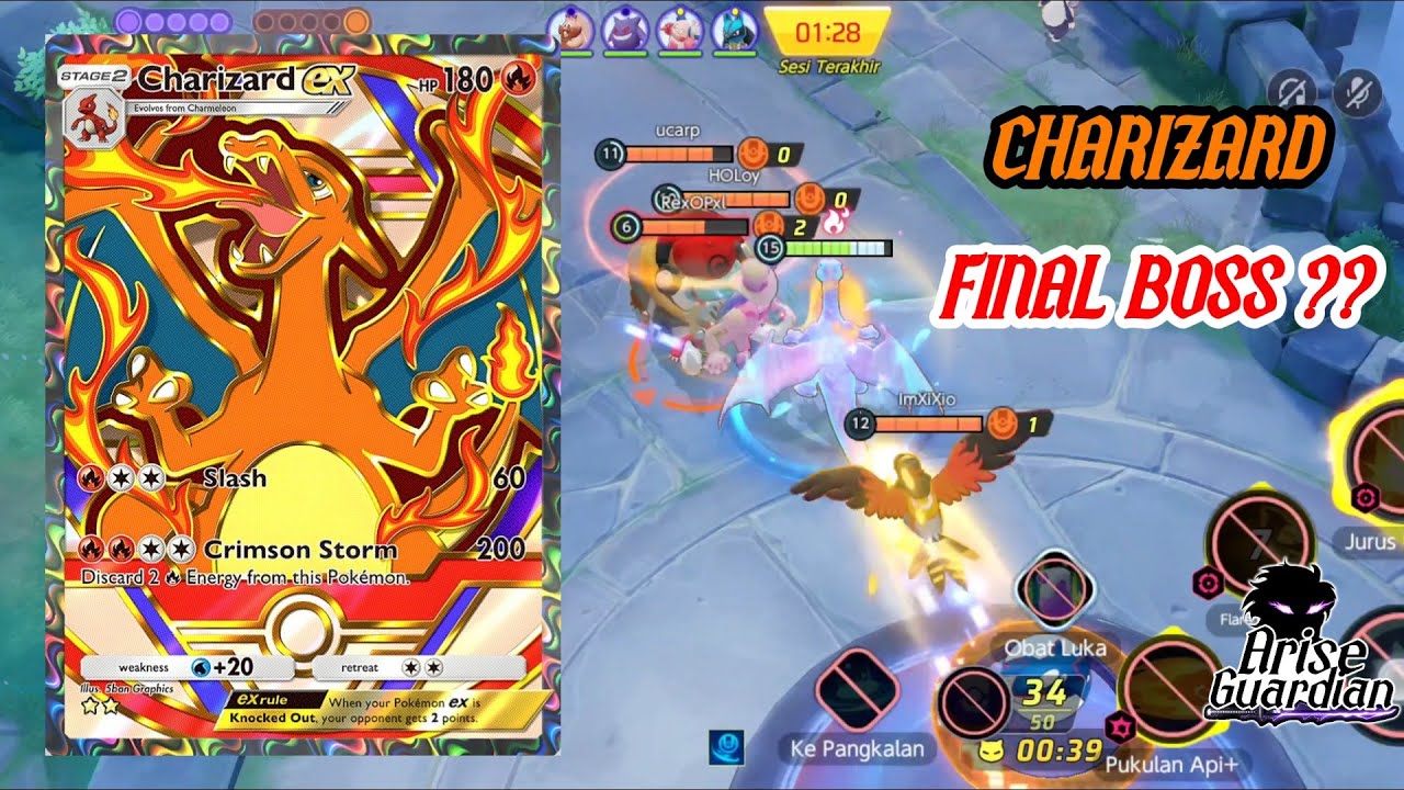 Ini Alasan Charizard Jadi Final Boss😎 - Pokemon United: Ranked 4K