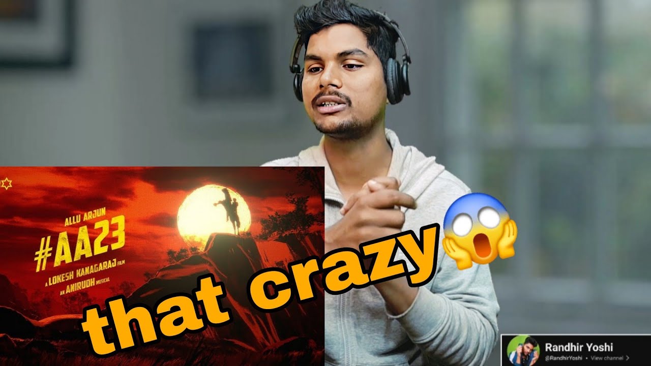 AA 23 Announcement Video Reaction | Allu Arjun | Atlee | Sun Pictures | Randhir Yoshi 😱