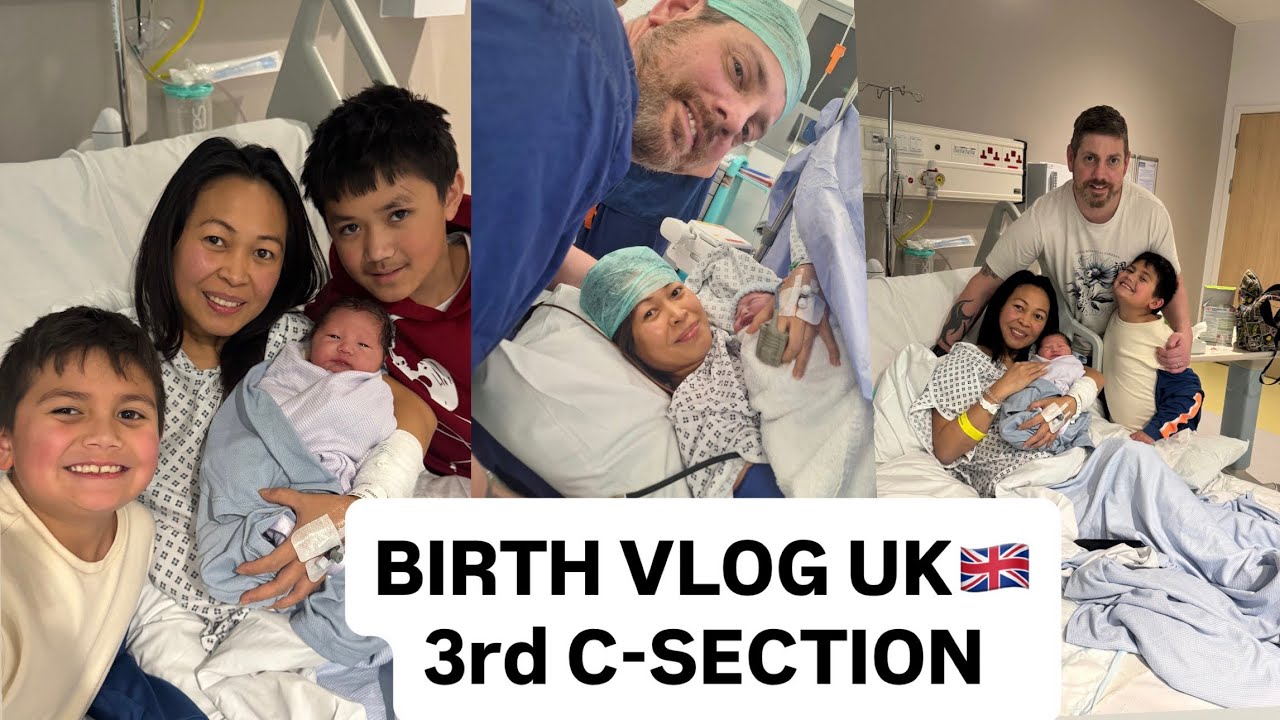 BIRTH VLOG / 3rd C-SECTION in UK 🇬🇧 / LOVELY STAFFS