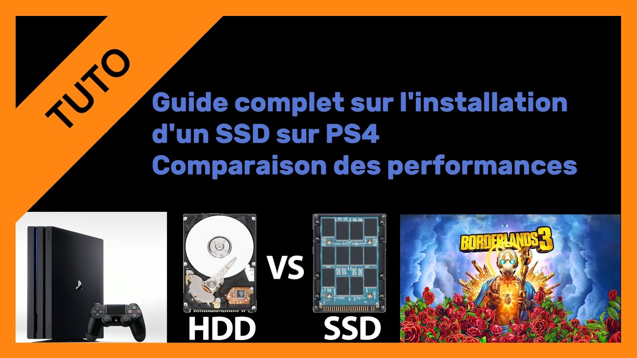 【TUTO】Installer un SSD dans la PS4 Pro et comparatif des performances avec un HDD