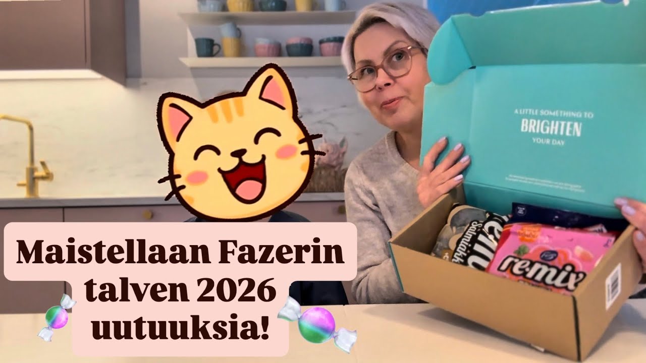 Maistellaan Fazerin talven 2026 uutuuksia! 🍬🍫🙀✨