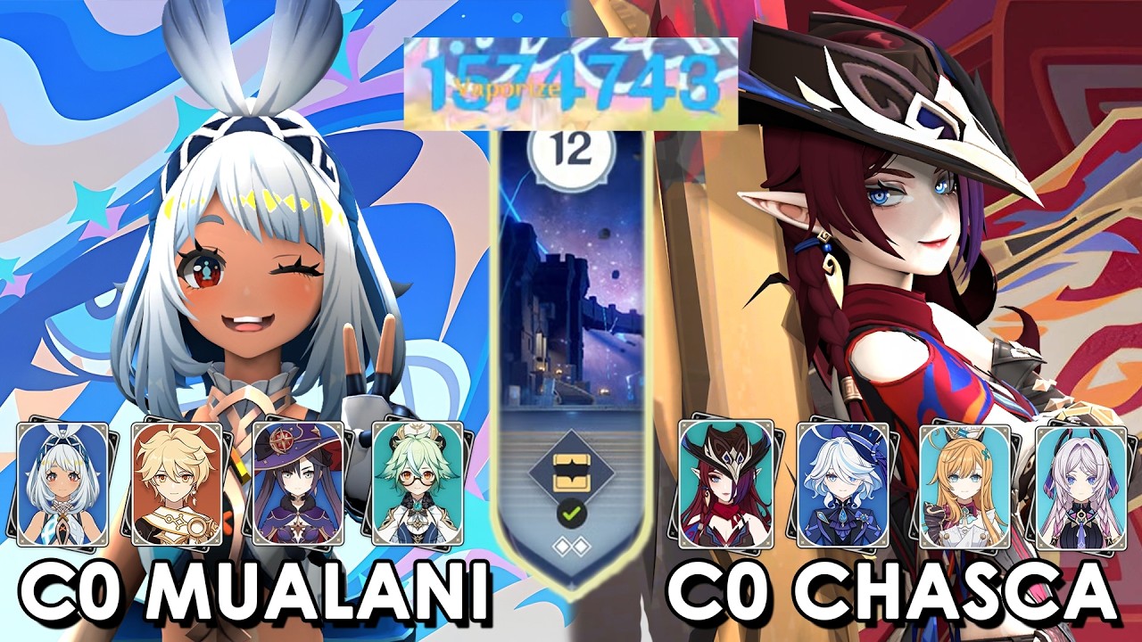 6.4 Luna V Spiral Abyss Clear | C0 Mualani | C0 Chasca