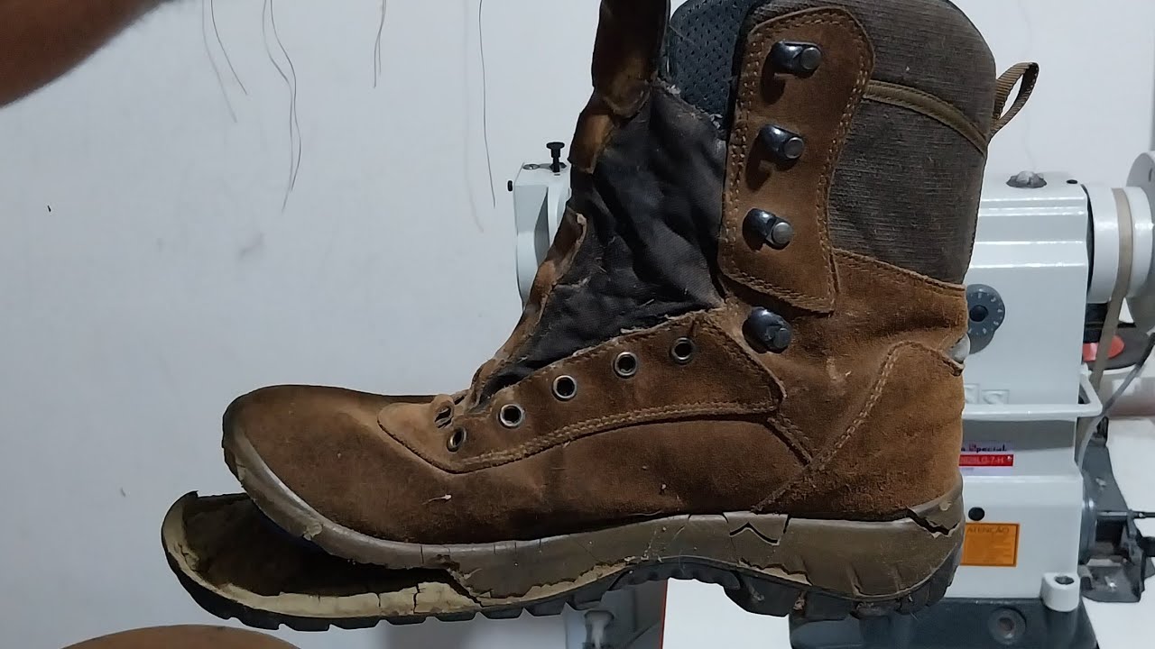 ADAPTAMOS UM NOVO SOLADO NA BOTA LOWA 