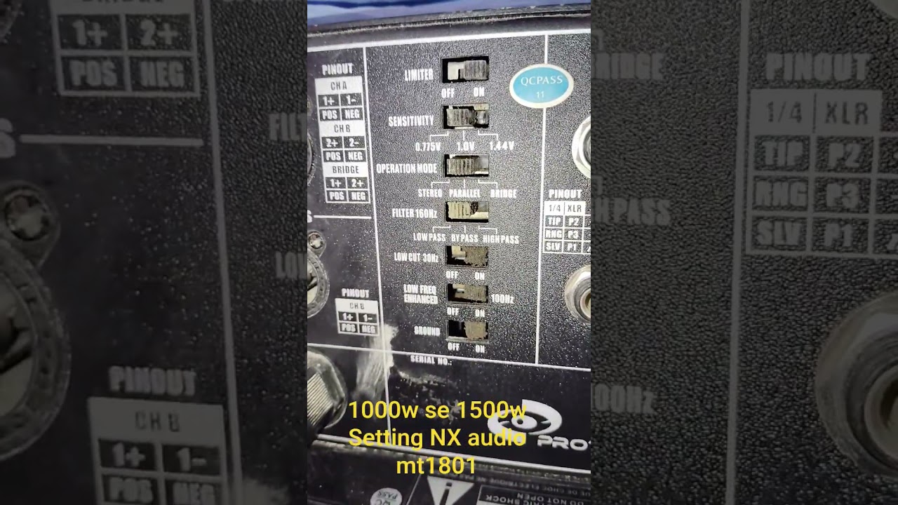 NX Audio MT1801 Back Panel Setting 🔥 | Full Guide in Hindi 