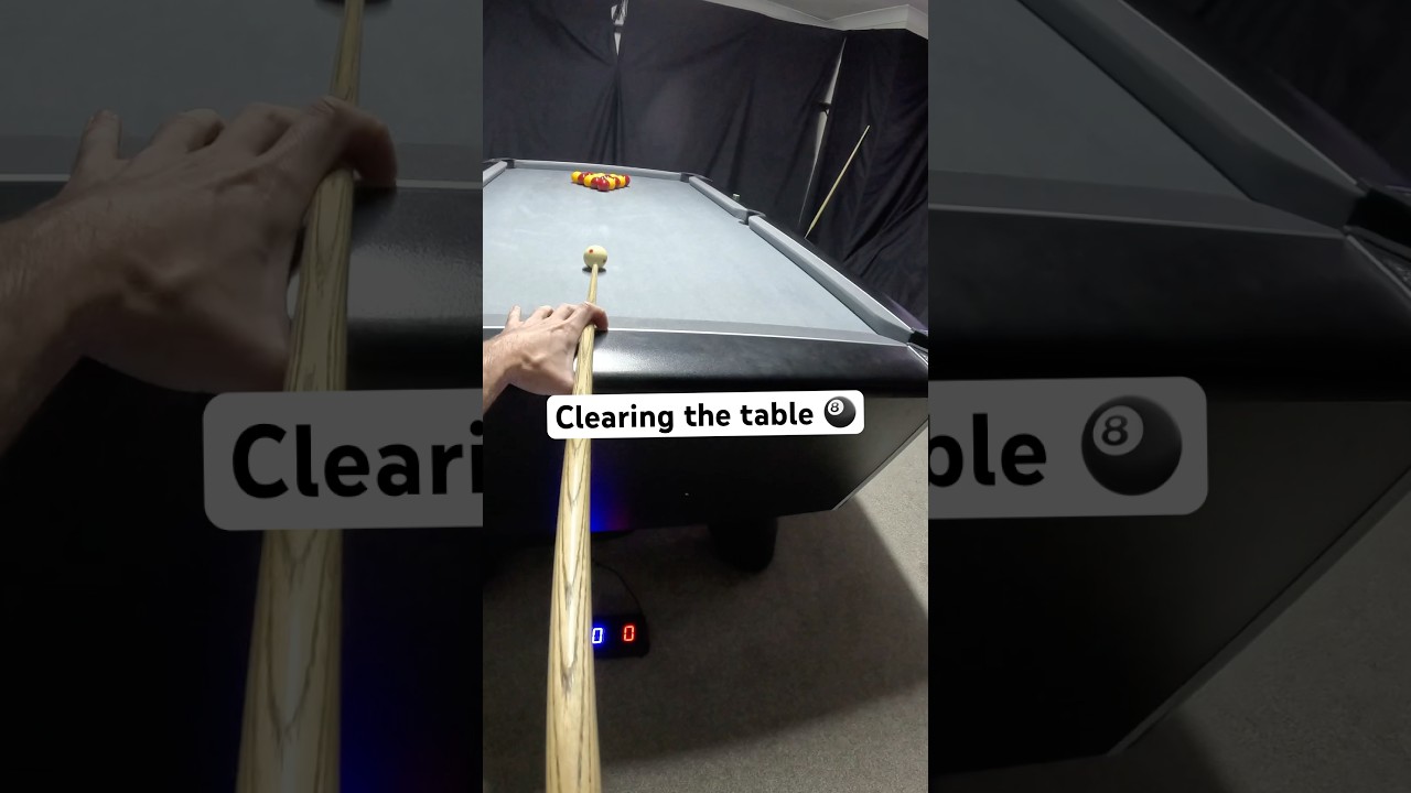 Clearing A Pool Table: 8 Ball Pool Tips #shorts