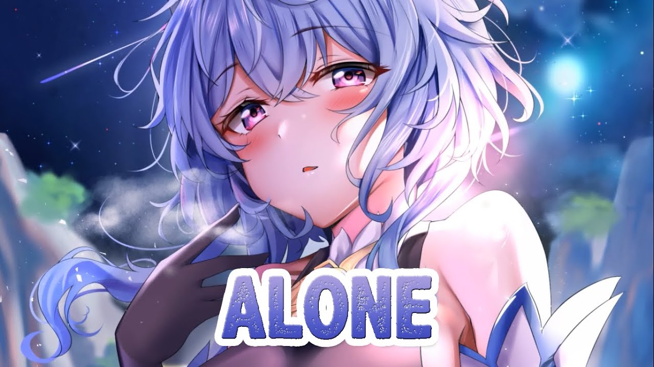 Nightcore - Alone → Marshmello - (Lyrics)
