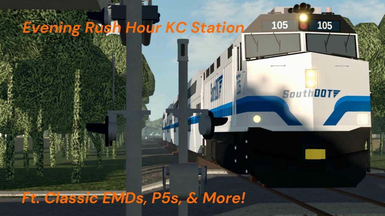 Evening Rush Hour Action at KC Station! | ROBLOX: Southline District RO-Scale