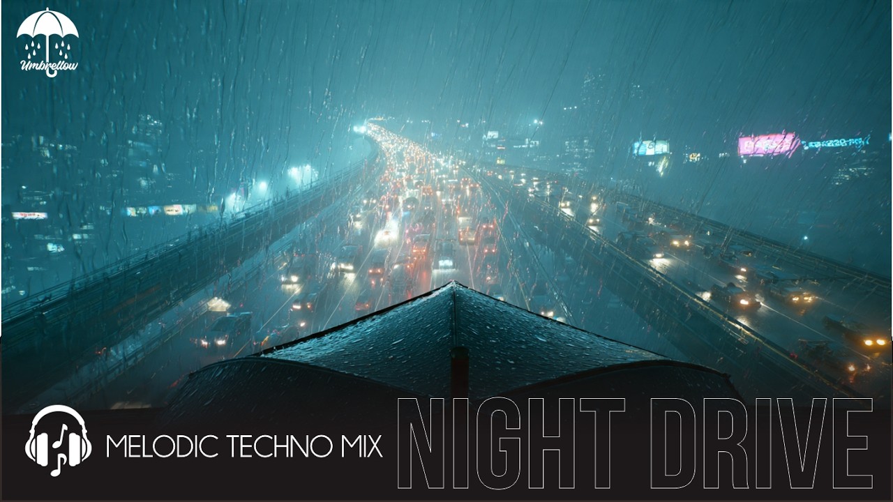 Melodic Techno Mix, Late Night Drive in Silent Rain, Tale Of Us, Adriatique, Colyn, Anyma