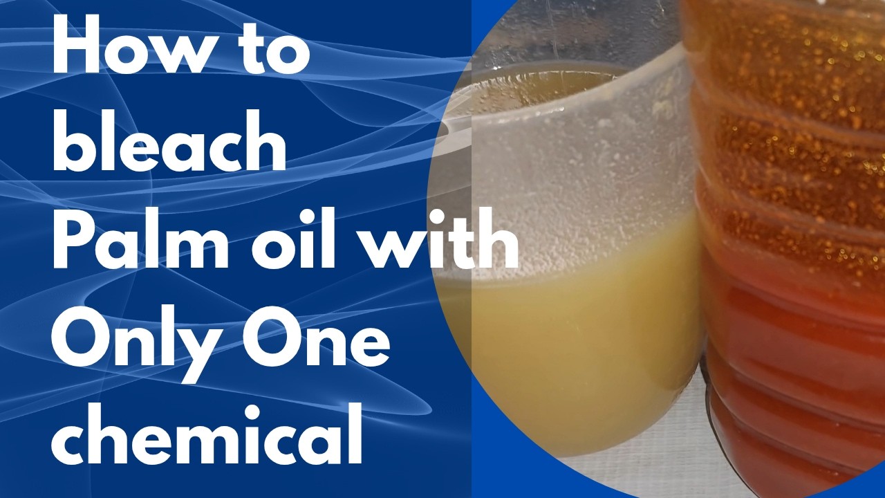 How to bleach Palm oil with only one chemical,#diy,#howtobleachpalmoilwithonlyonechemical,#bleaching