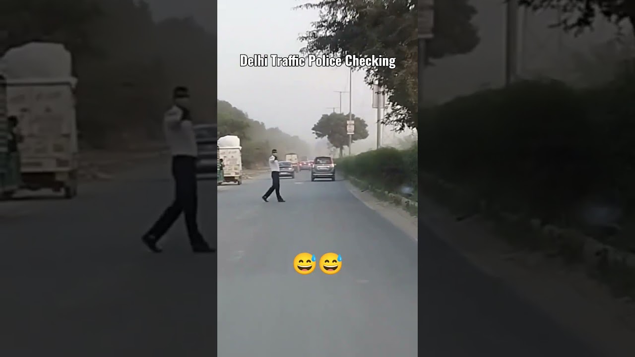Delhi Traffic Police Routine Checking #shorts #delhi #trafficpolice