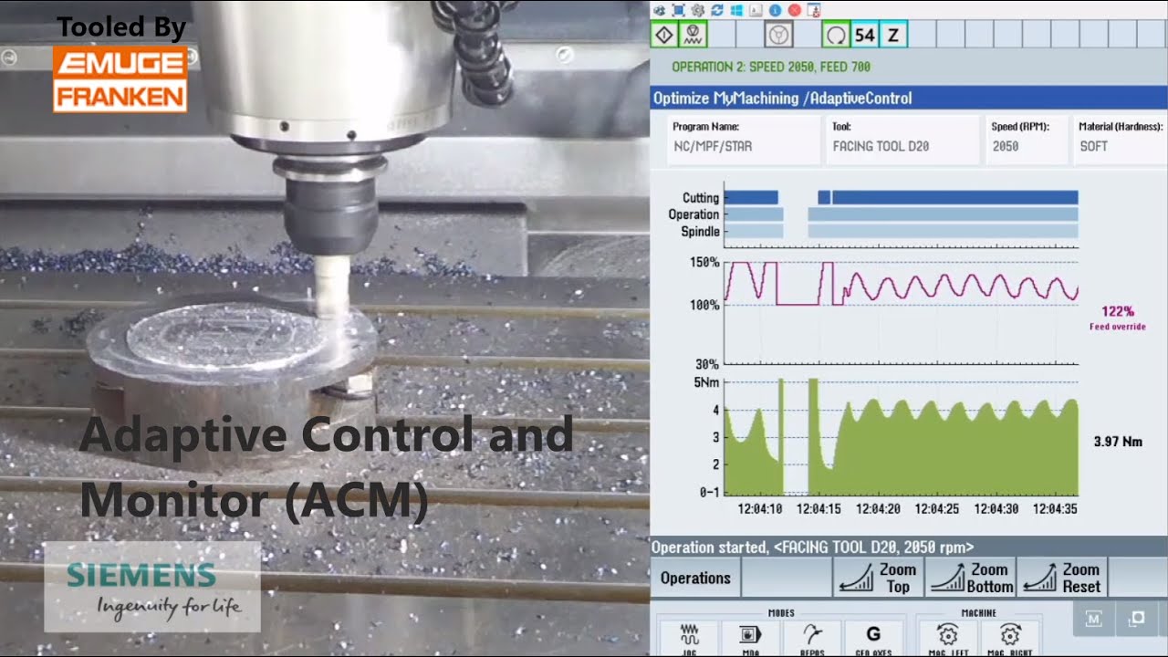 Intelligent Machining with Adaptive Control and Monitoring (ACM)