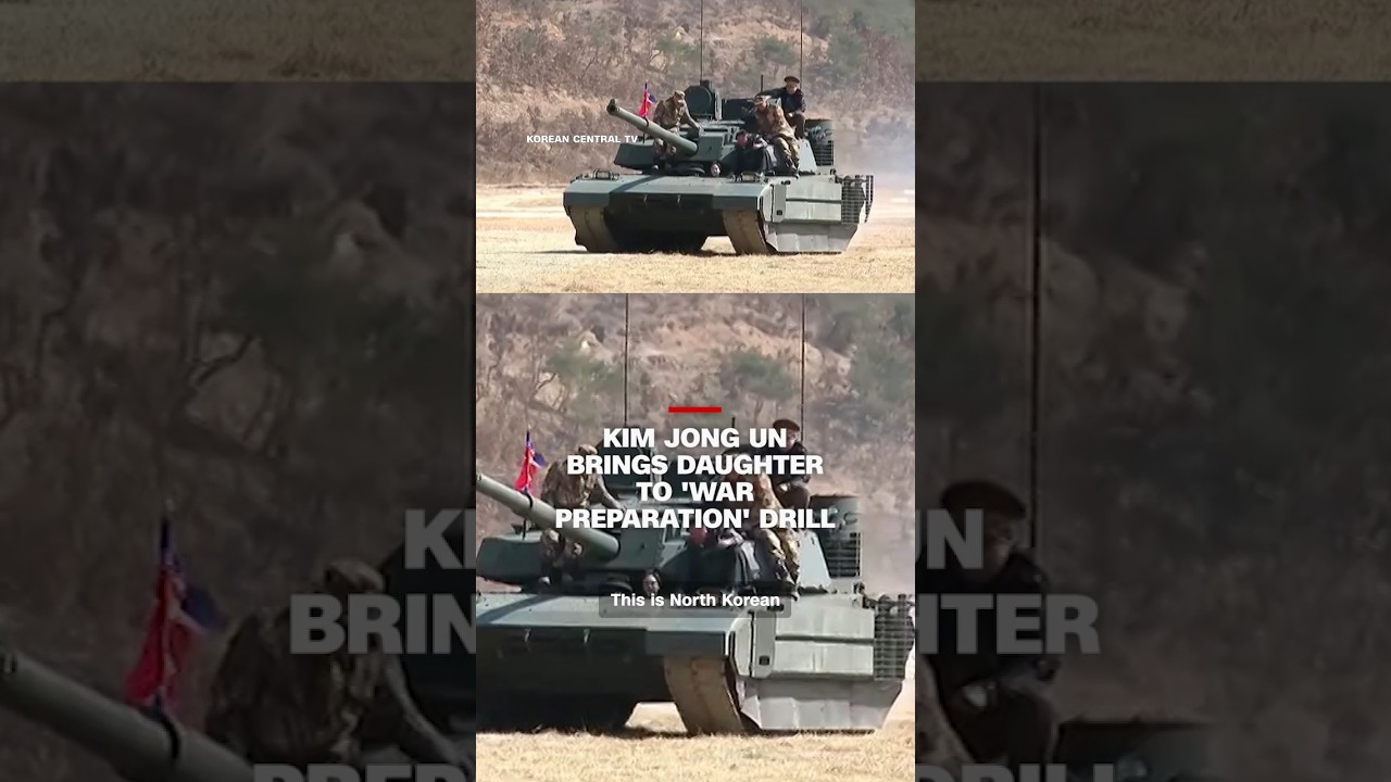 Ким Чен Ын привел дочь на учения по «подготовке к войне».