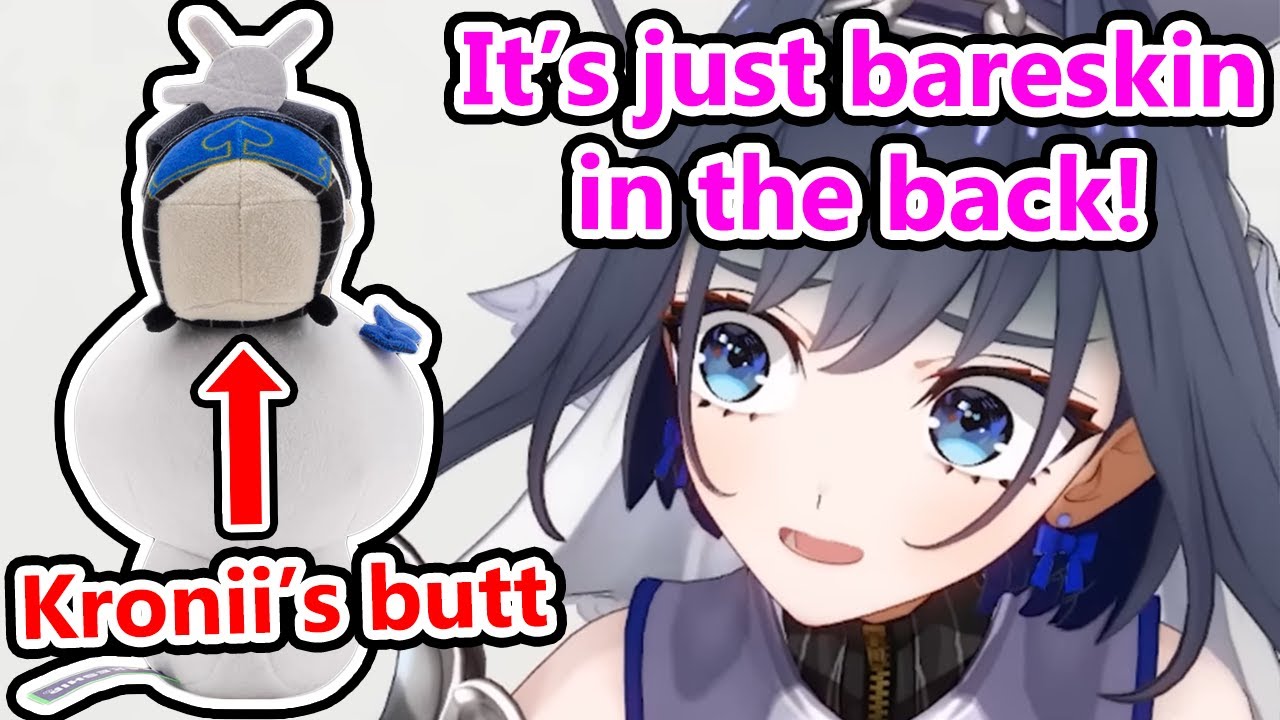 Kronii noticed something kinda yabai about her plushie