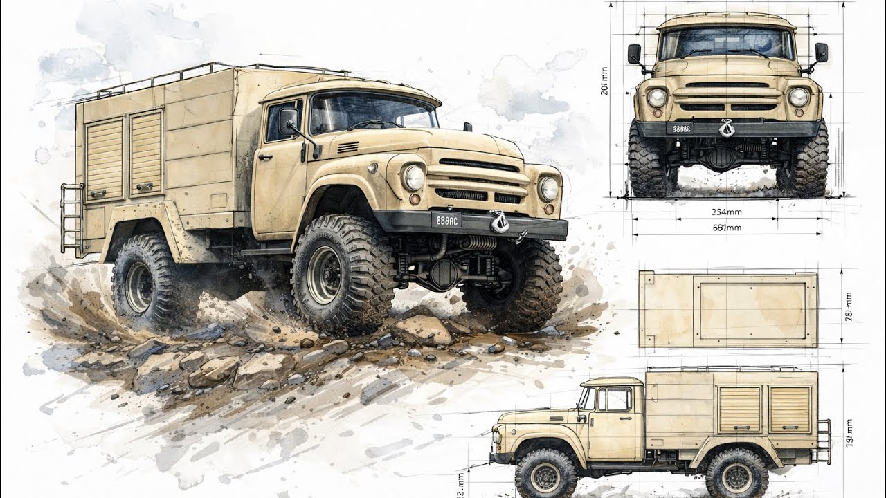 [Build] BoomRacing BRX01 AWB Link | ZIL-130 and Canopy (Part 2/3)
