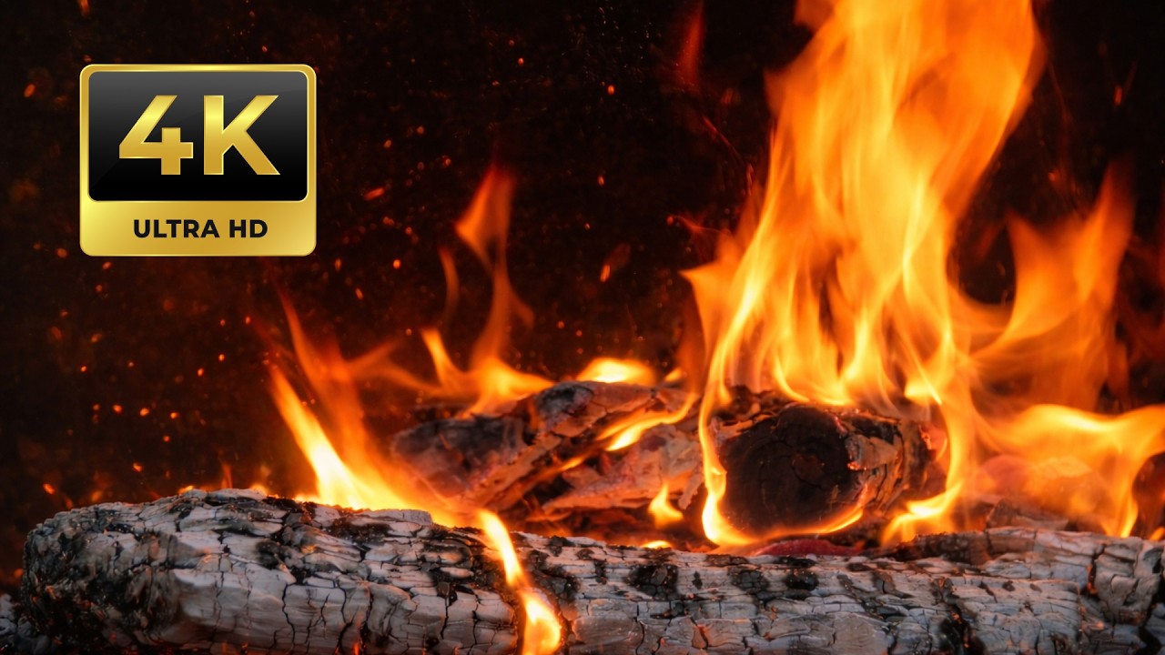 Fireplace Sounds 3 Hours 🔥 Deep Close Up Cracklin