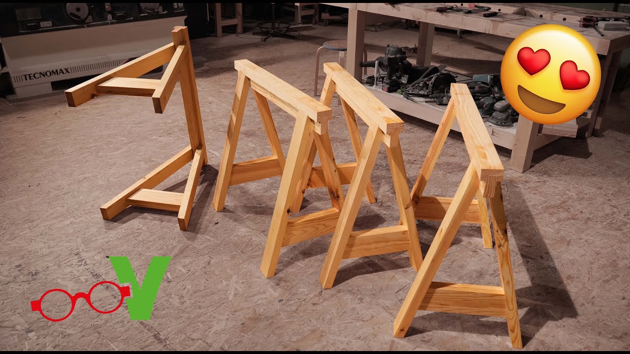 On fabrique 4 TRÉTEAUX aussi solides que pratiques 😉