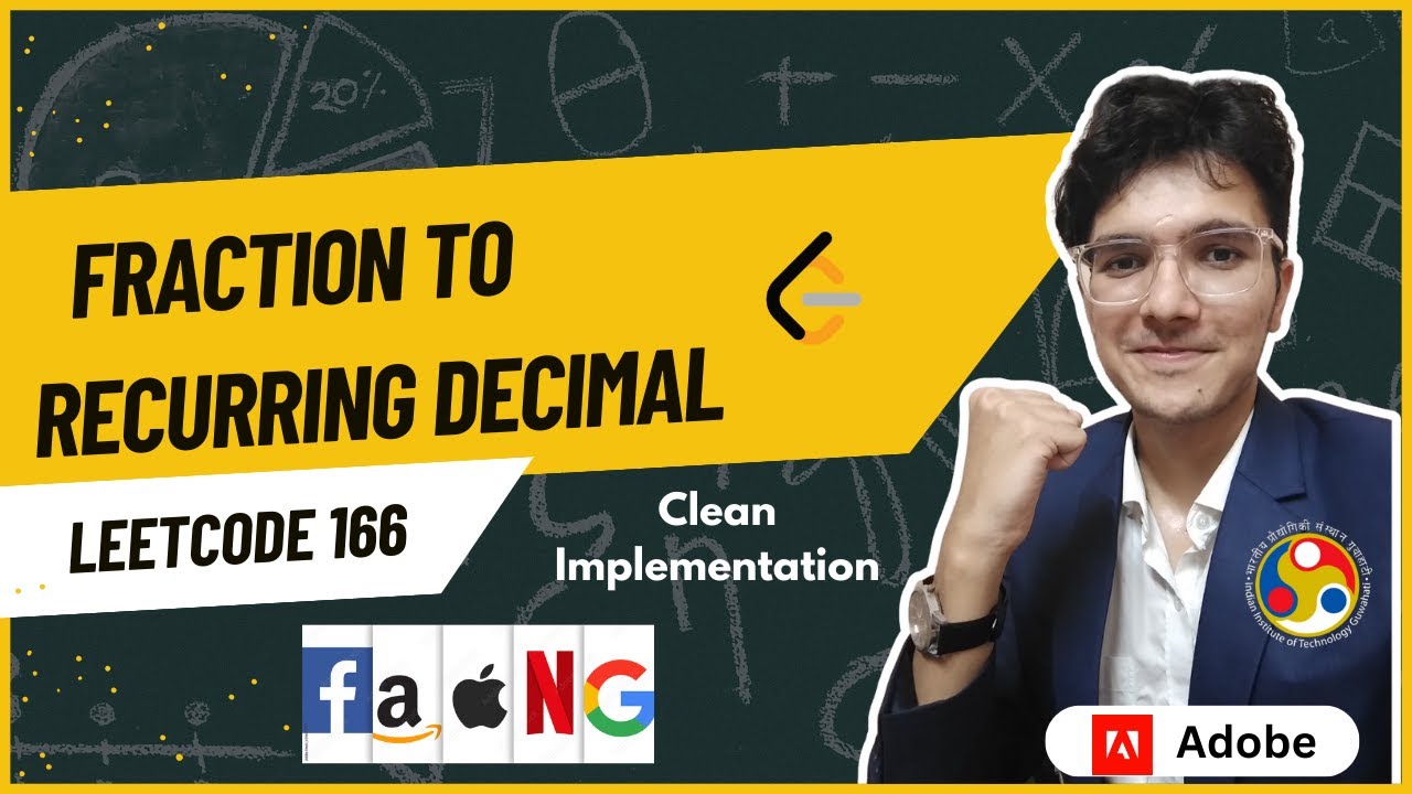 Fraction to Recurring Decimal | LeetCode 166 | Tricky Edge Cases