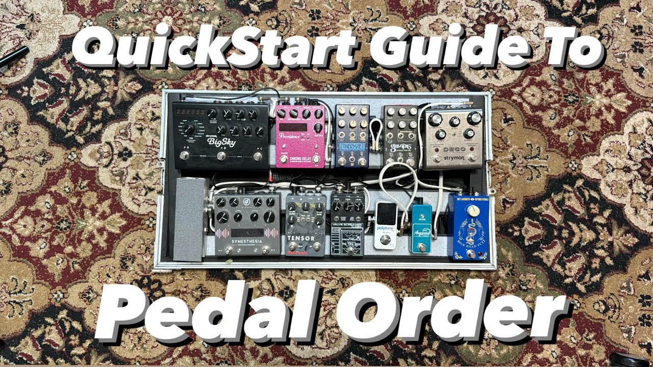 What order should my guitar pedals go in? (Guide to guitar pedal order)