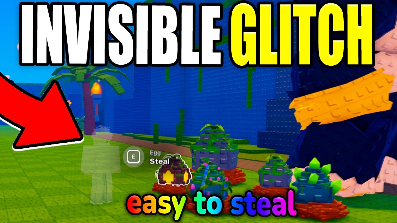 *НОВЫЙ ГЛЮК* Как СТАТЬ НЕВИДИМЫМ в Steal An Egg! (Roblox)