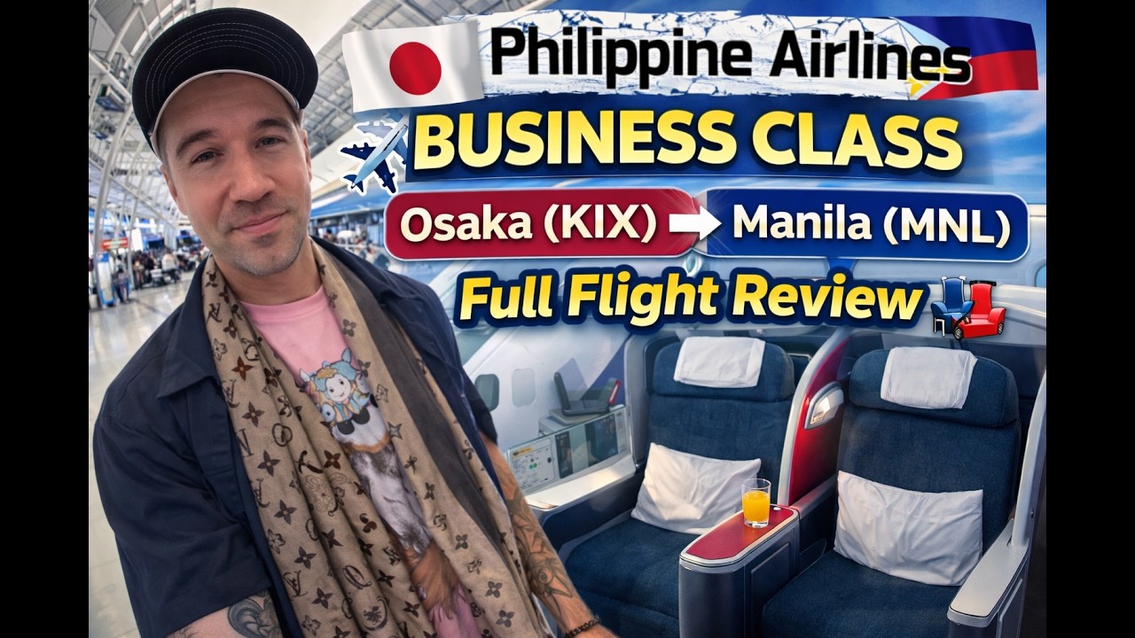 🇯🇵✈️🇵🇭 Бизнес-класс Philippine Airlines | Полный обзор рейса Осака Кансай (KIX) — Манила (MNL) 💺