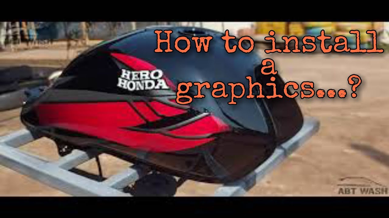 How To Install Bike Graphics | Graphics Installation | Restoration 2008 Model