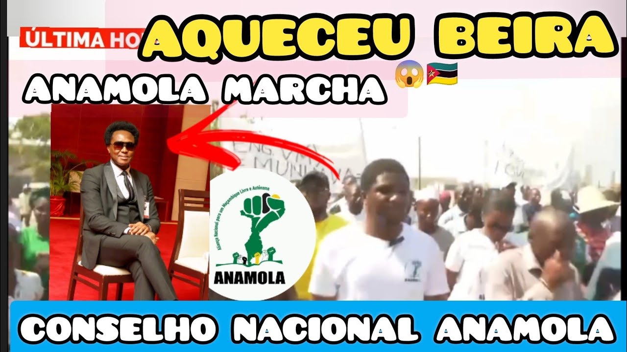 Beira faz Marcha de Anamola em Saudações para receber Eng. Venâncio Mondlane 
