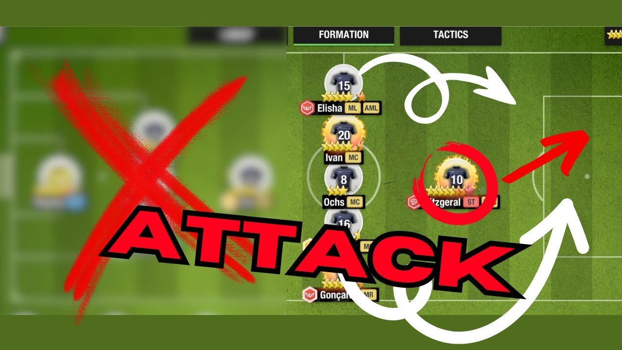 Ultimate Top Eleven 2024 Attacking Formation